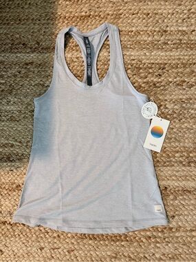 Vuori Women’s Light Heather Gray Racerback Tank